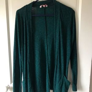 Green cardigan